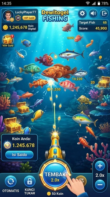 dewitogel — layar beranda